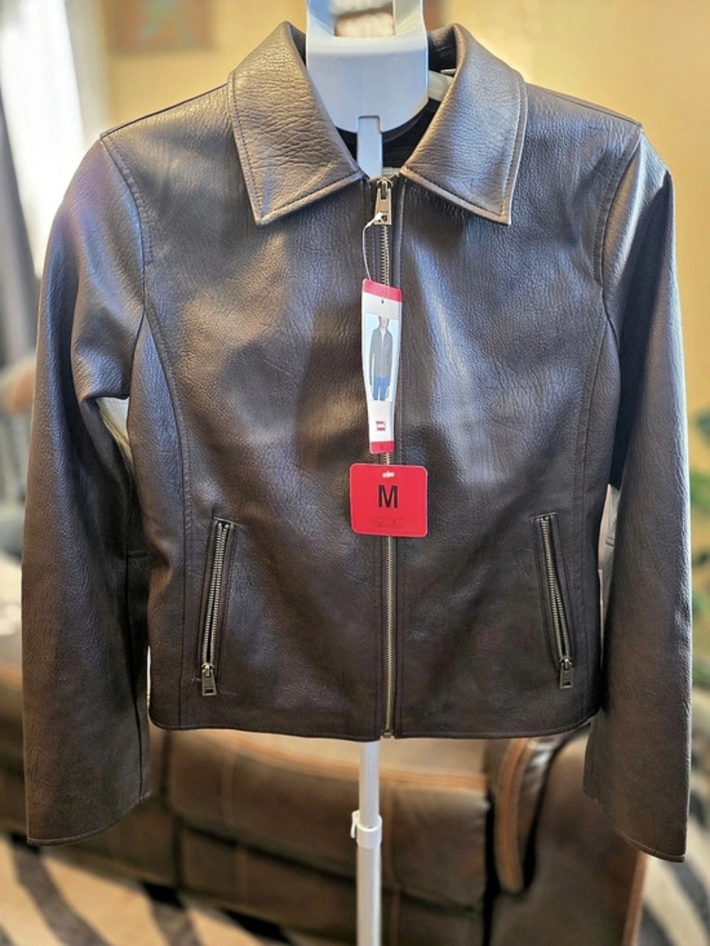 Levi's Women's Faux Leather Jacket Brown Medium